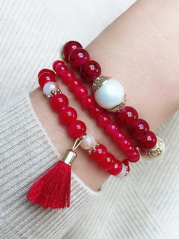 Elastic Rope Bracelet Color Multi-layer Beaded Bracelet Girlfriend Philippine Jewelry