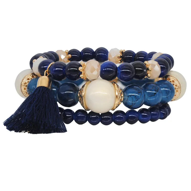 Elastic Rope Bracelet Color Multi-layer Beaded Bracelet Girlfriend Philippine Jewelry