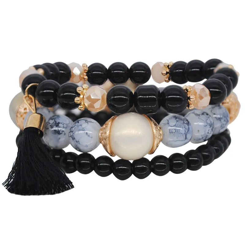 Elastic Rope Bracelet Color Multi-layer Beaded Bracelet Girlfriend Philippine Jewelry