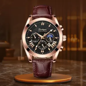 ELEGANT LEATHER STRAP | Stylish Time Management
