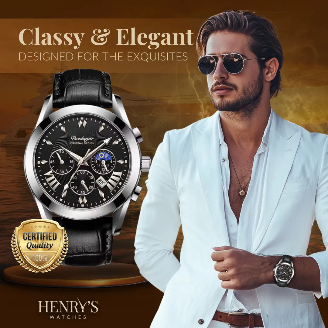ELEGANT LEATHER STRAP | Stylish Time Management