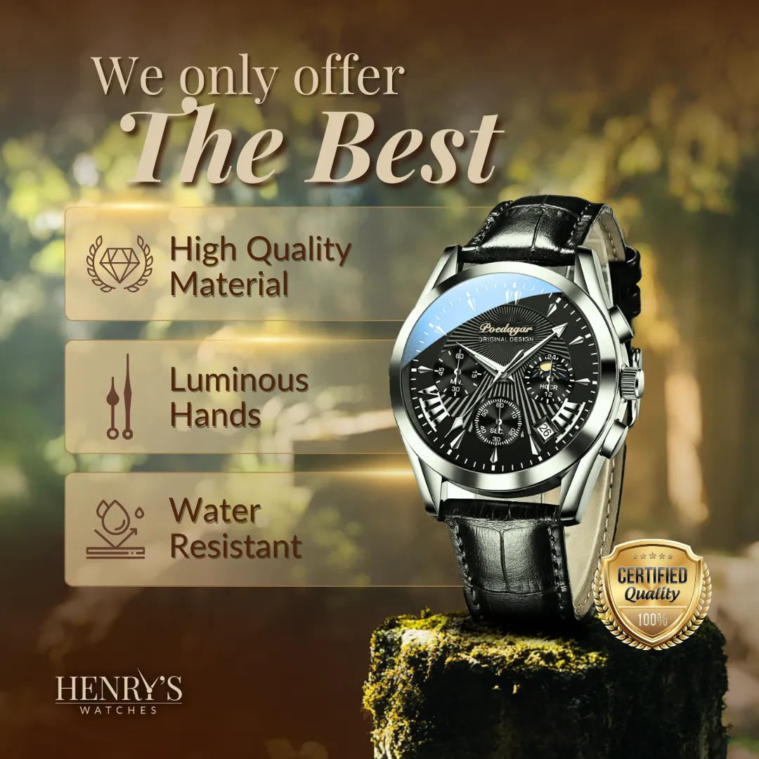 ELEGANT LEATHER STRAP | Stylish Time Management