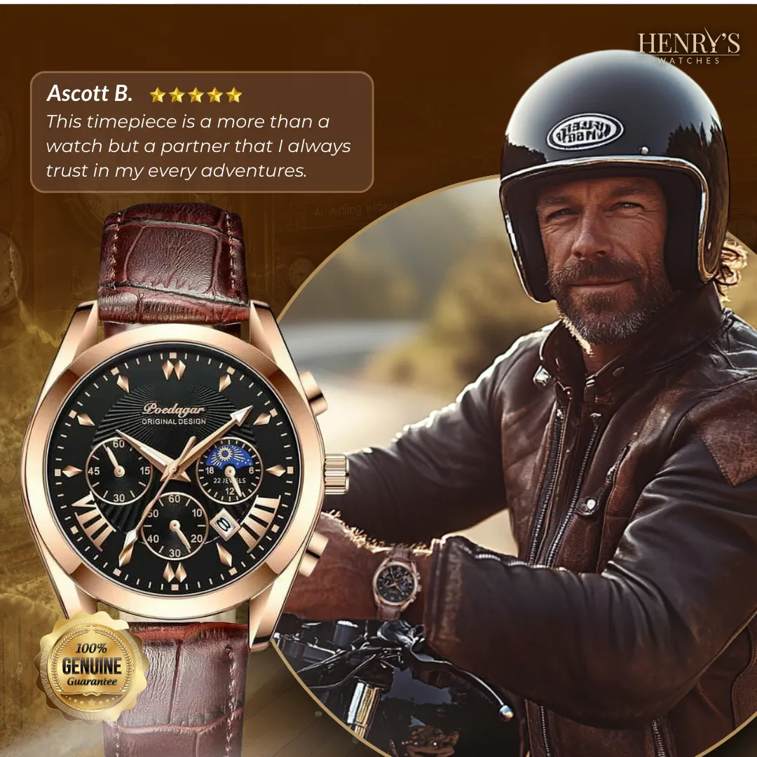 ELEGANT LEATHER STRAP | Stylish Time Management