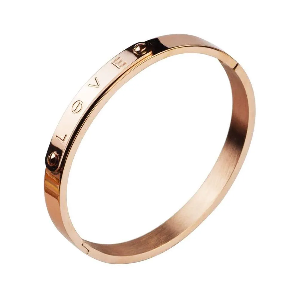 Engraved Love Bangle