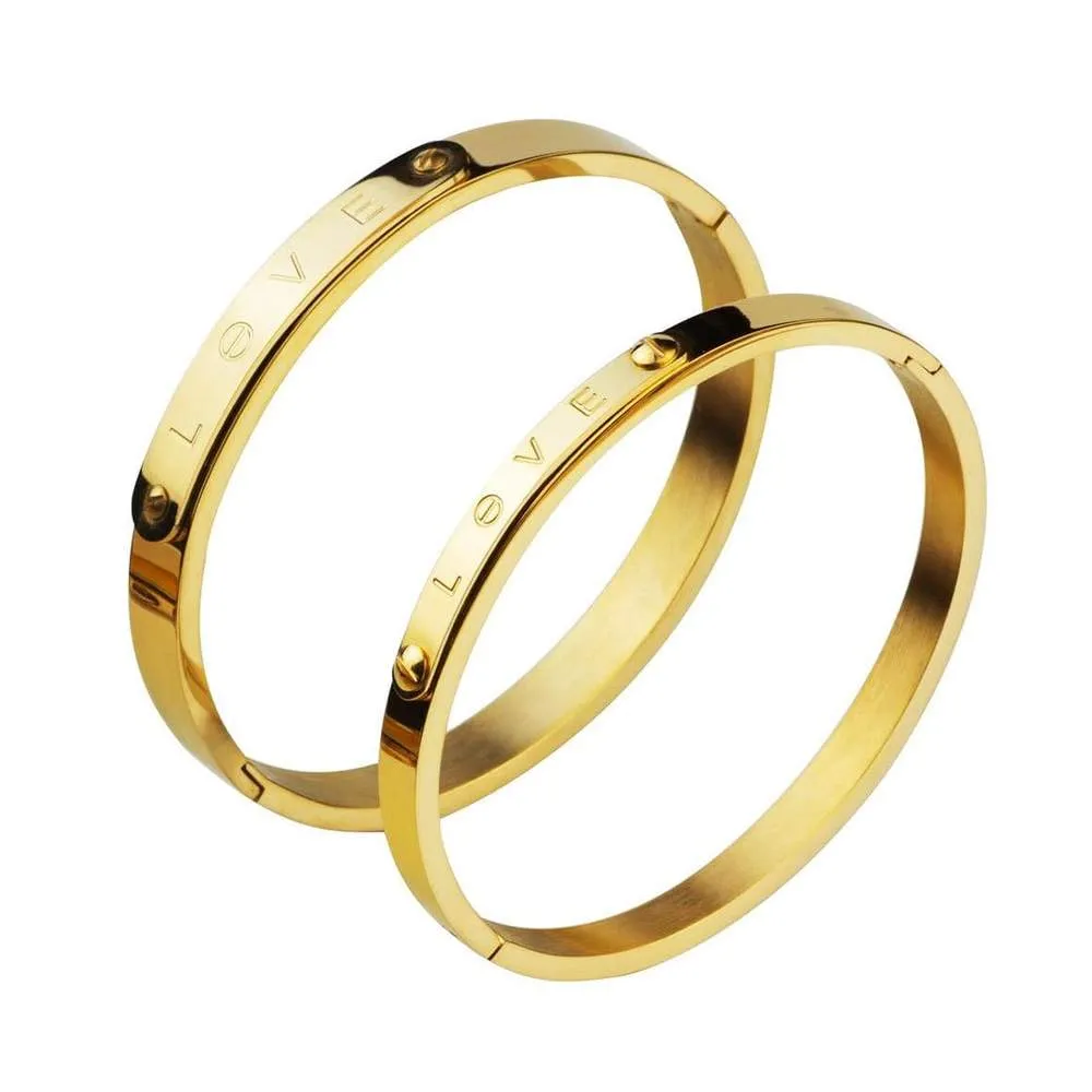 Engraved Love Bangle
