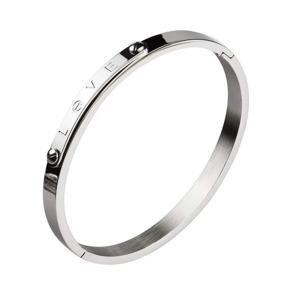 Engraved Love Bangle