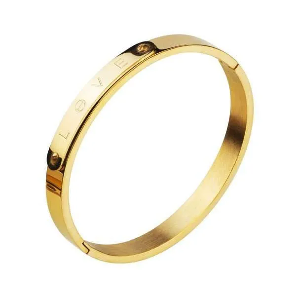 Engraved Love Bangle