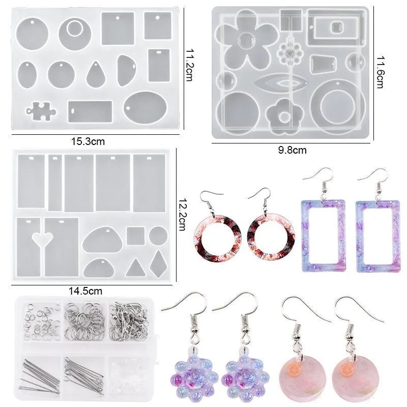Epoxy Resin Silicone Earring Mould Kit - Set 7