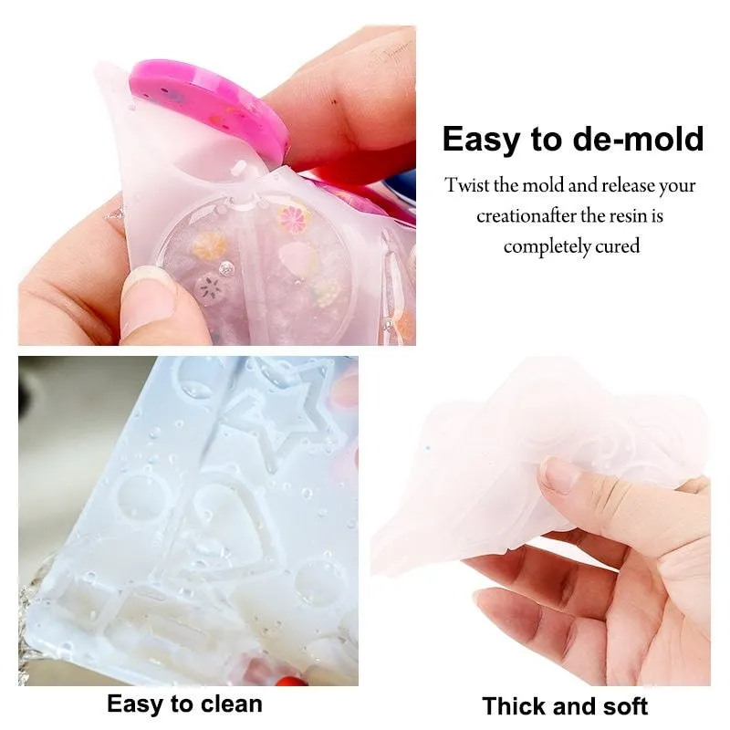 Epoxy Resin Silicone Earring Mould Kit - Set 7