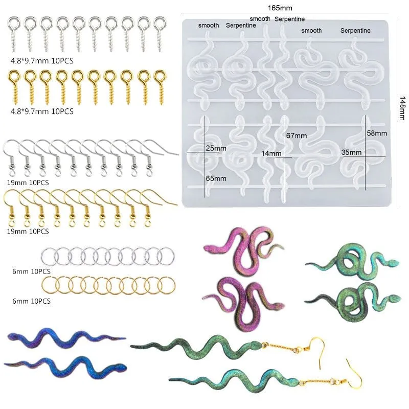 Epoxy Resin Silicone Earring Mould Kit - Set 9