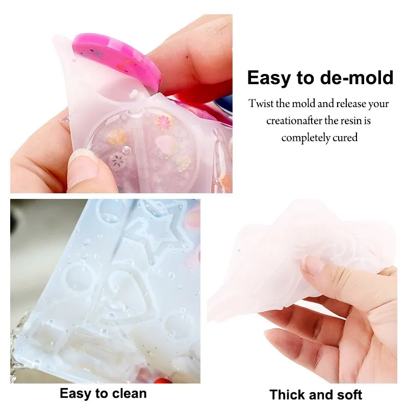 Epoxy Resin Silicone Earring Mould Kit - Set 9