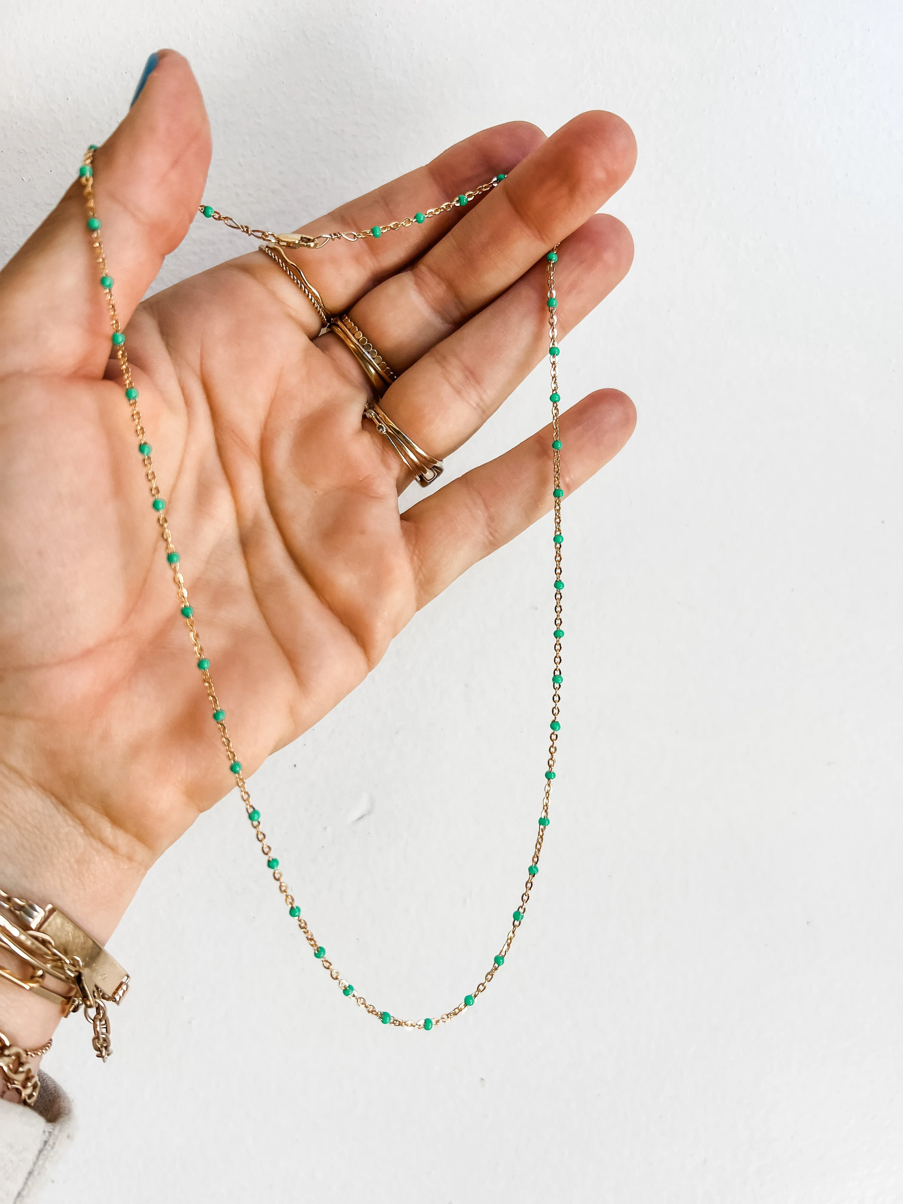 ERICA Enamel bead chain