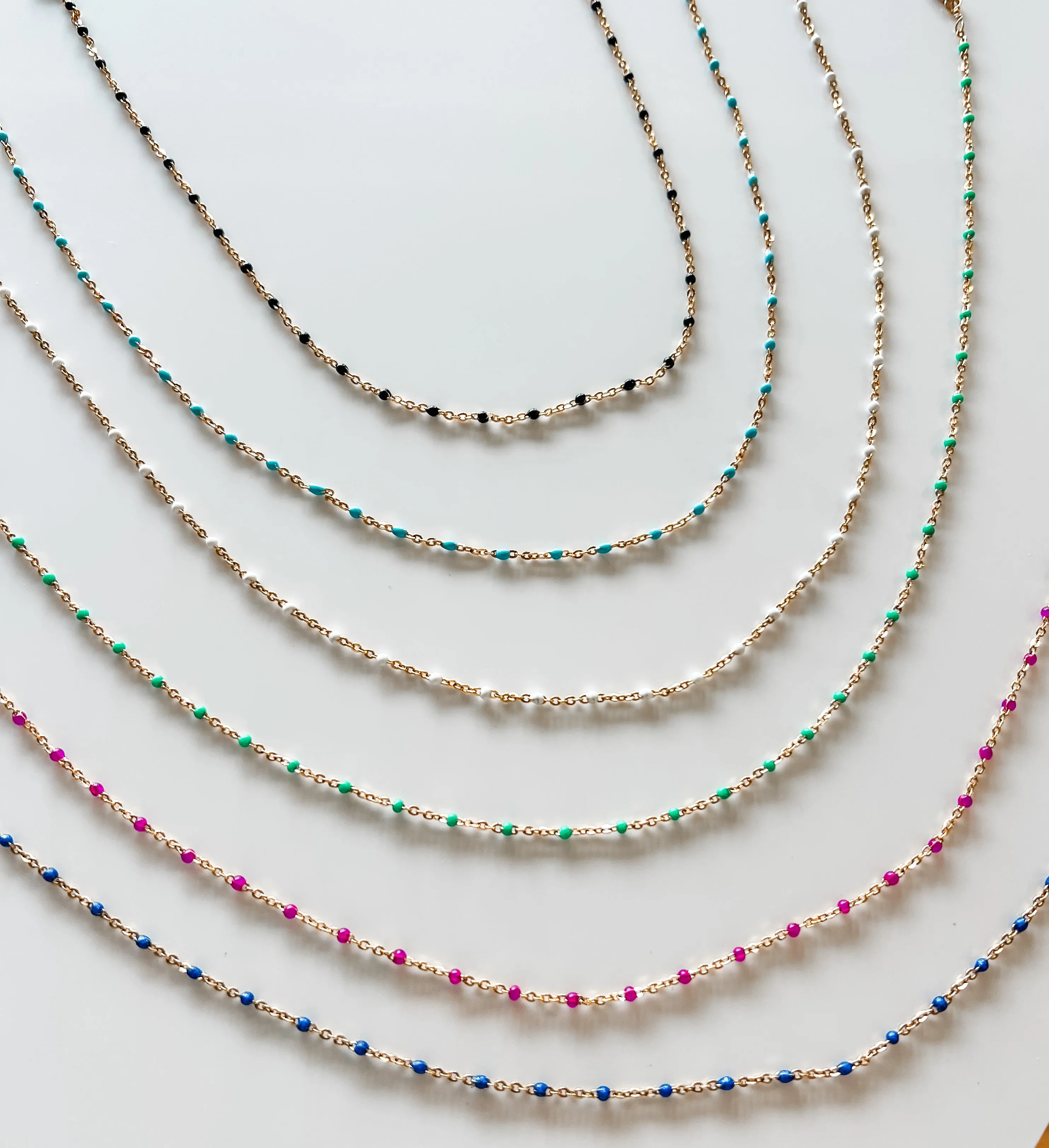 ERICA Enamel bead chain
