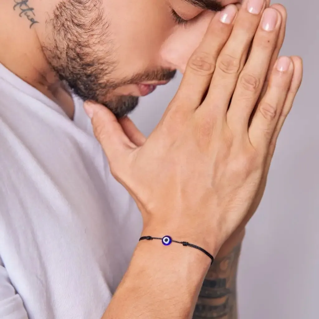 Evil Eye Bracelet Set - Adjustable Protection Talisman for Good Luck