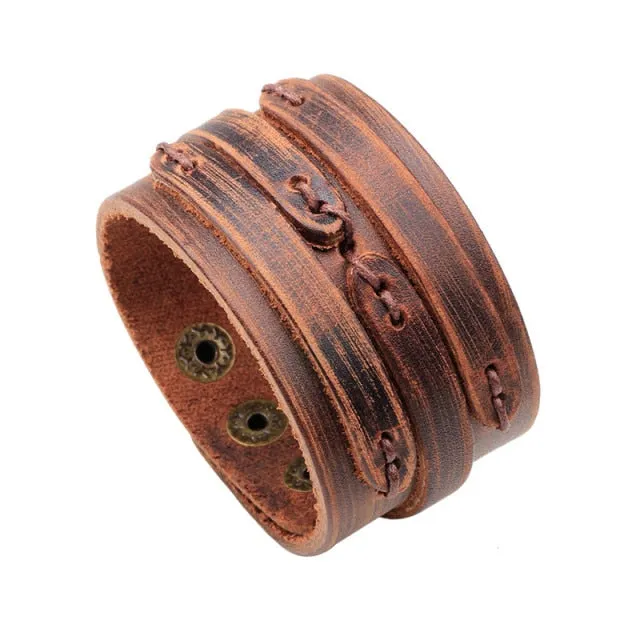 Fashion Double Layer Wrist Bracelet for Men