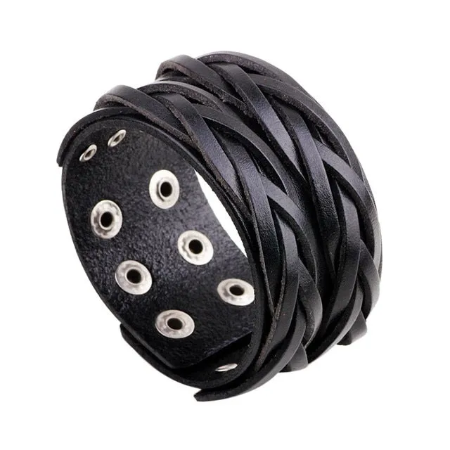 Fashion Double Layer Wrist Bracelet for Men