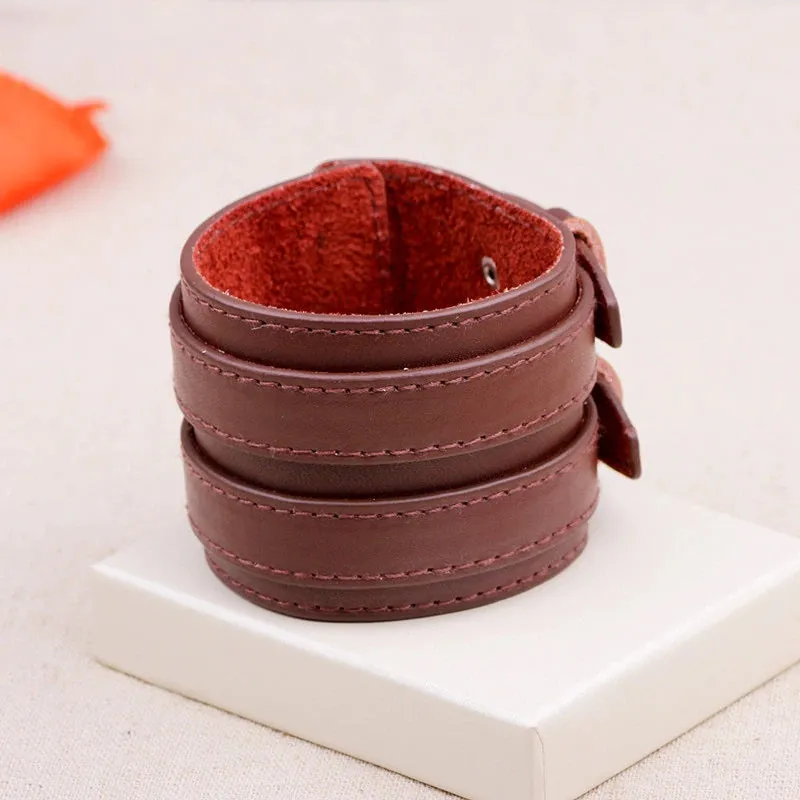 Fashion Double Layer Wrist Bracelet for Men