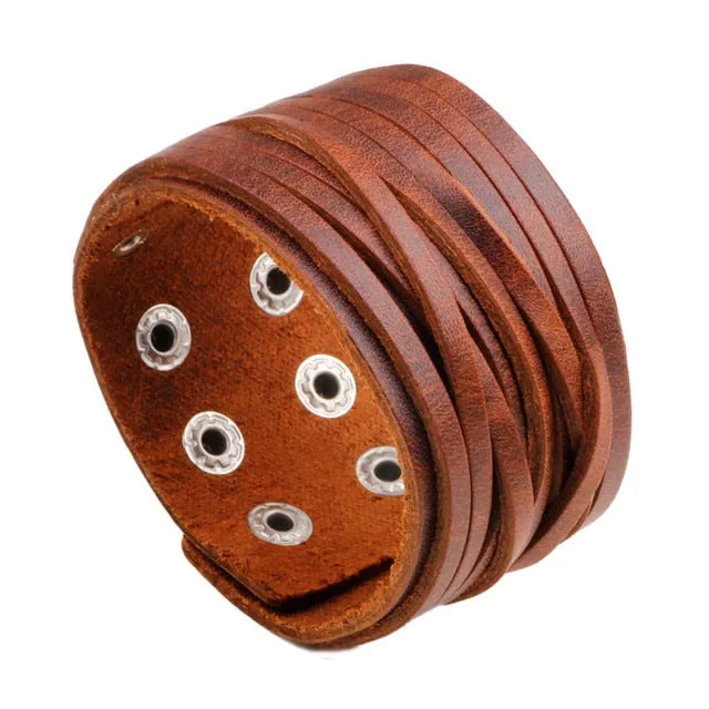 Fashion Double Layer Wrist Bracelet for Men