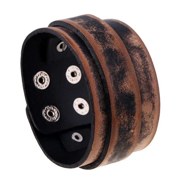 Fashion Double Layer Wrist Bracelet for Men