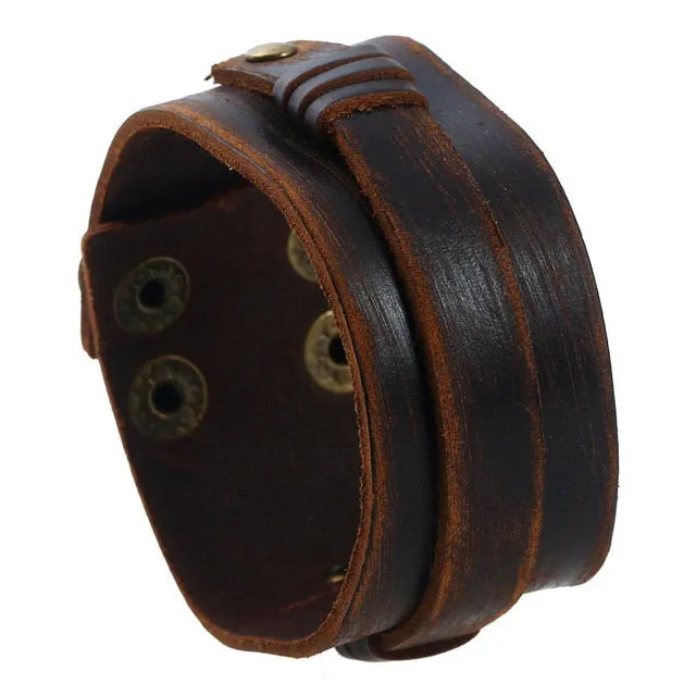 Fashion Double Layer Wrist Bracelet for Men