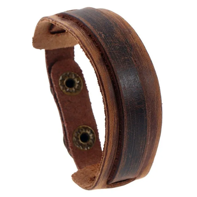 Fashion Double Layer Wrist Bracelet for Men