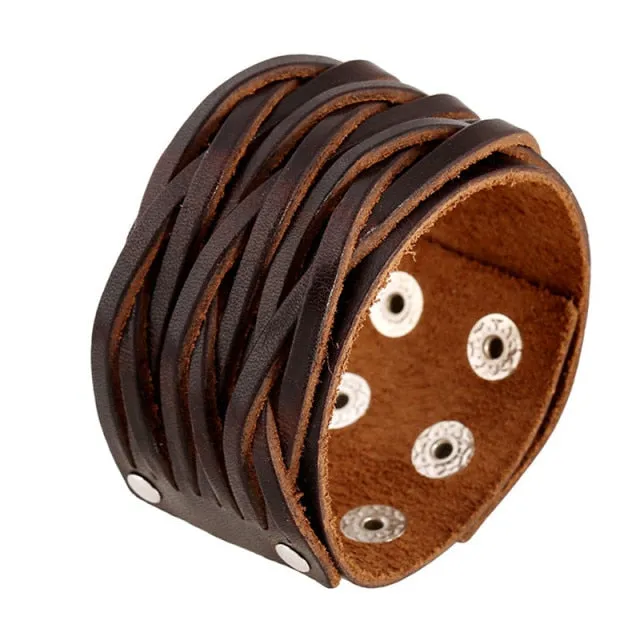 Fashion Double Layer Wrist Bracelet for Men