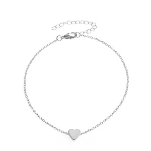 Fashion Heart Simple Anklet Bracelet
