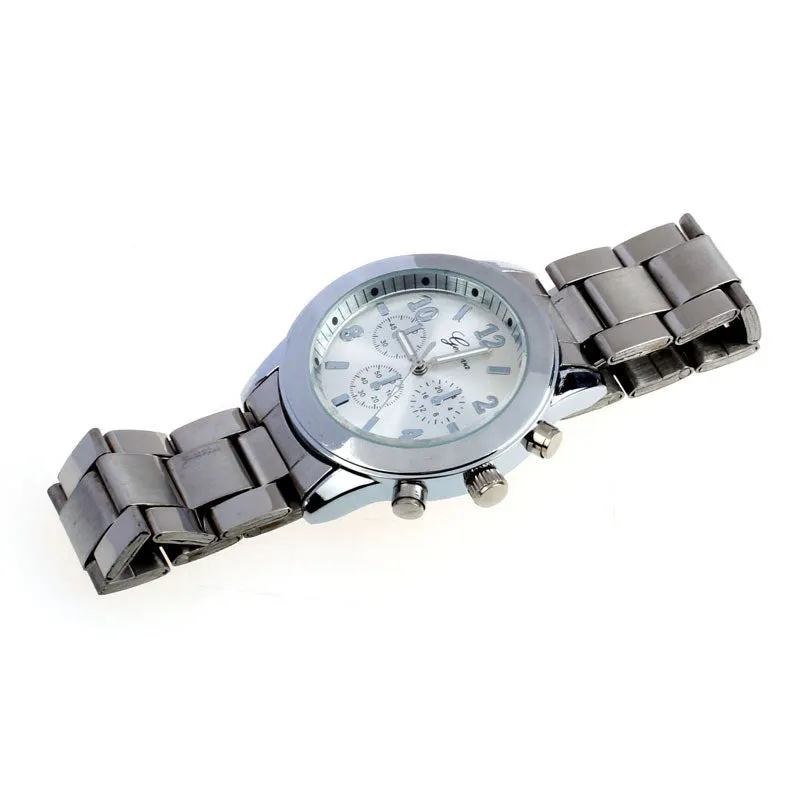 Fashion Ladies Girl Unisex Stainless Steel Bangle Bracelet Wrist Watch Quartz Dress Watches Women Relogios