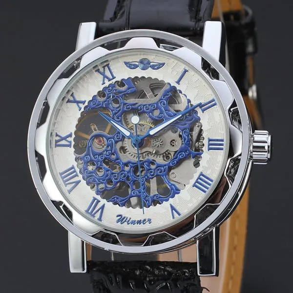 Fashion Mechanical Automatic Skeleton Watches for Men