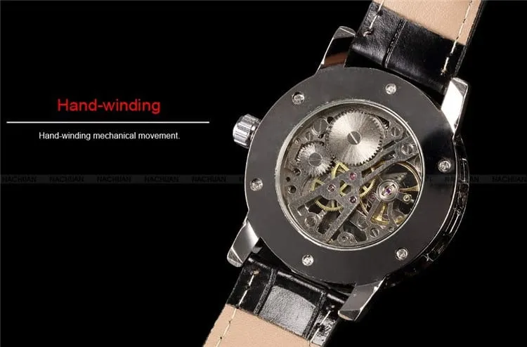Fashion Mechanical Automatic Skeleton Watches for Men