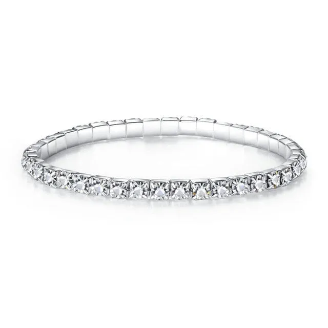 Fashion Multilayer Crystal Stretch Shine Bracelets for Women