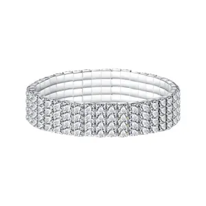 Fashion Multilayer Crystal Stretch Shine Bracelets for Women