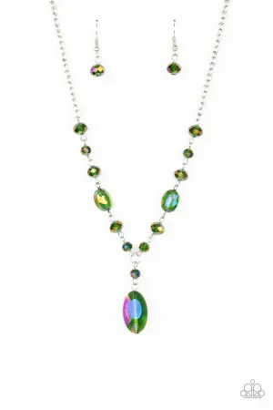 Fashionista Week Green Paparazzi Necklace