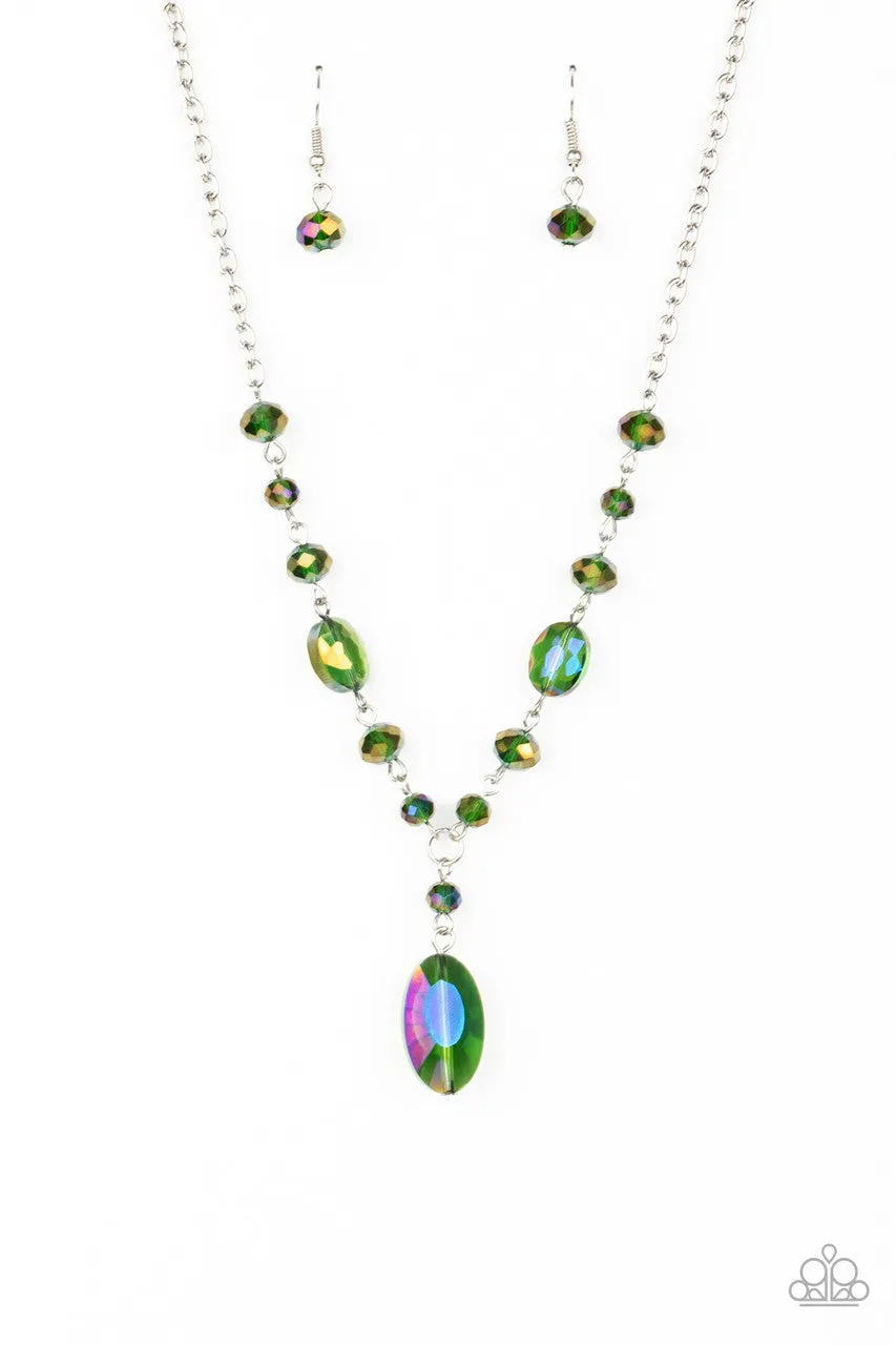 Fashionista Week Green Paparazzi Necklace