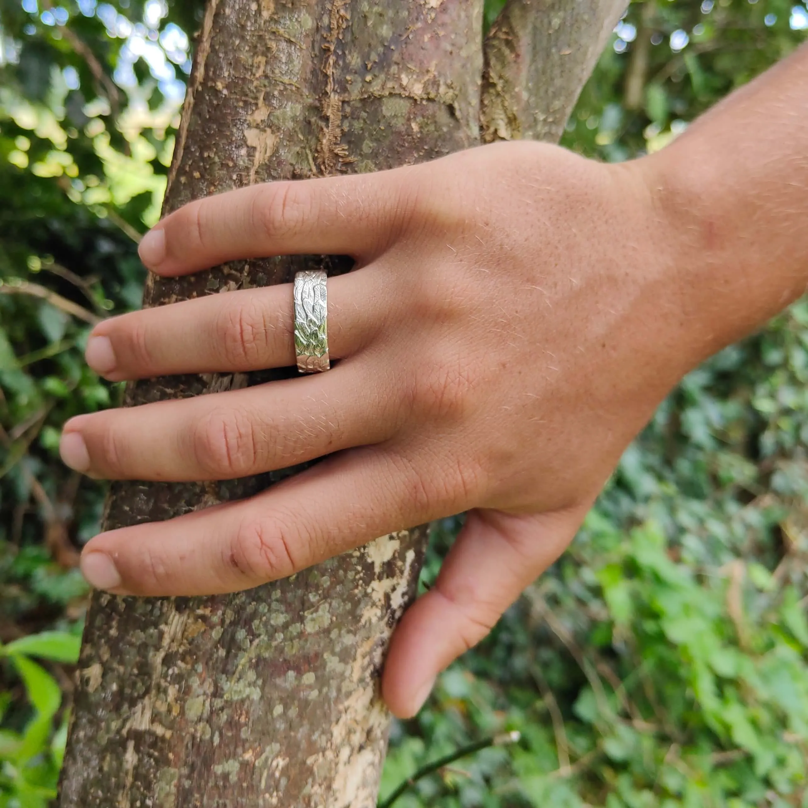 Feather Ring - Silver