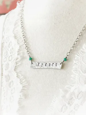 Fierce | Badass | Bitch | Slut | Feminist | Word Necklaces