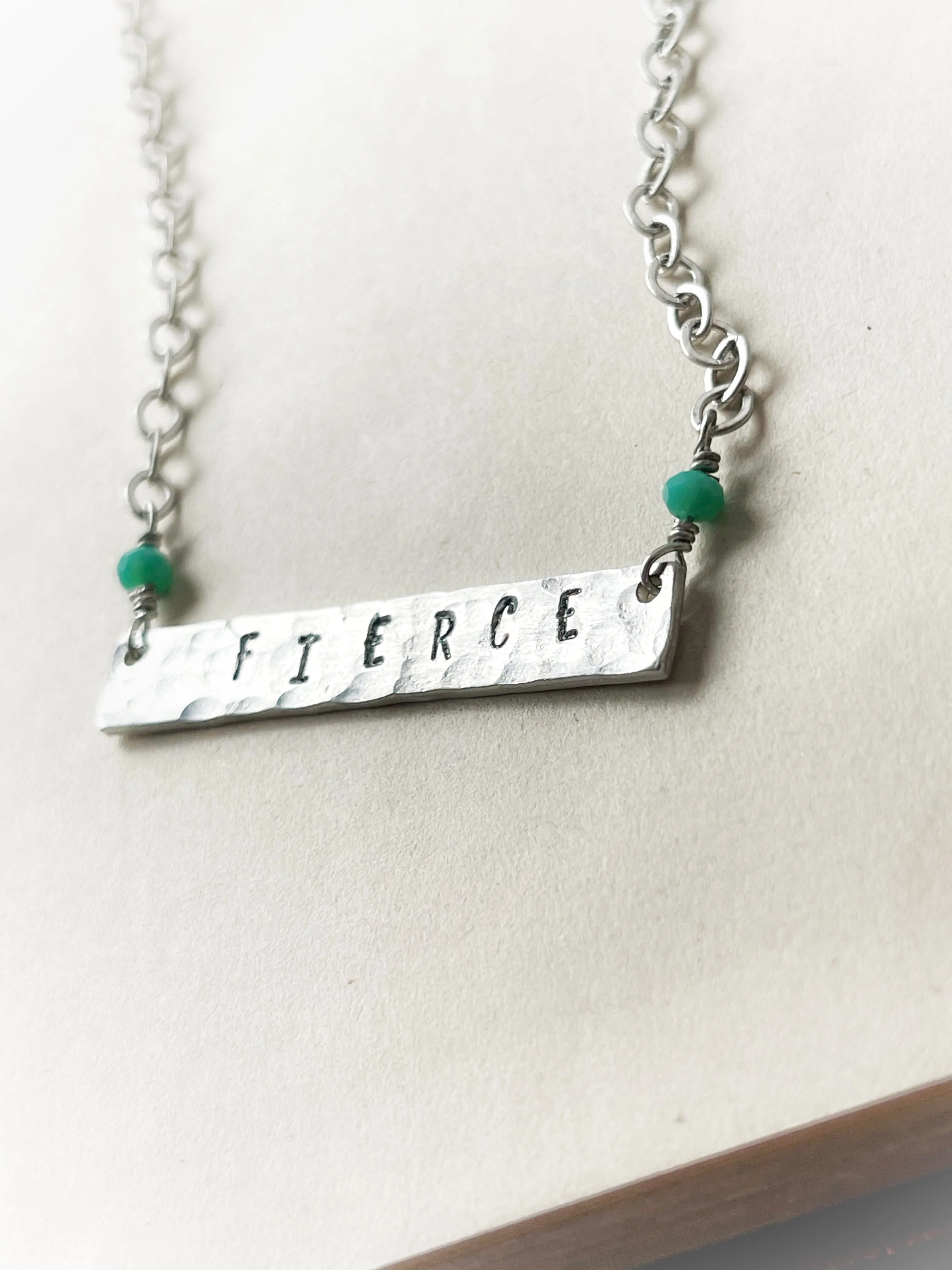Fierce | Badass | Bitch | Slut | Feminist | Word Necklaces