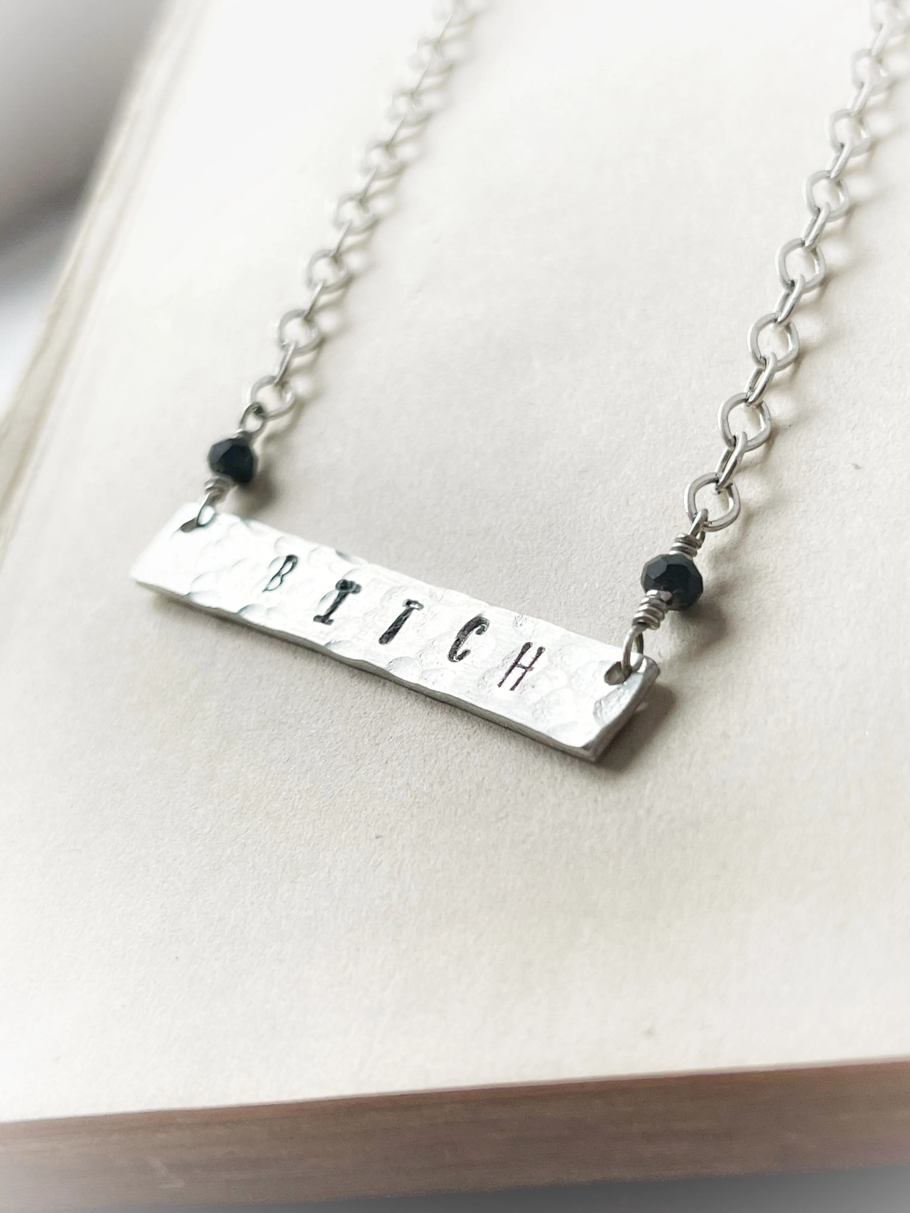 Fierce | Badass | Bitch | Slut | Feminist | Word Necklaces