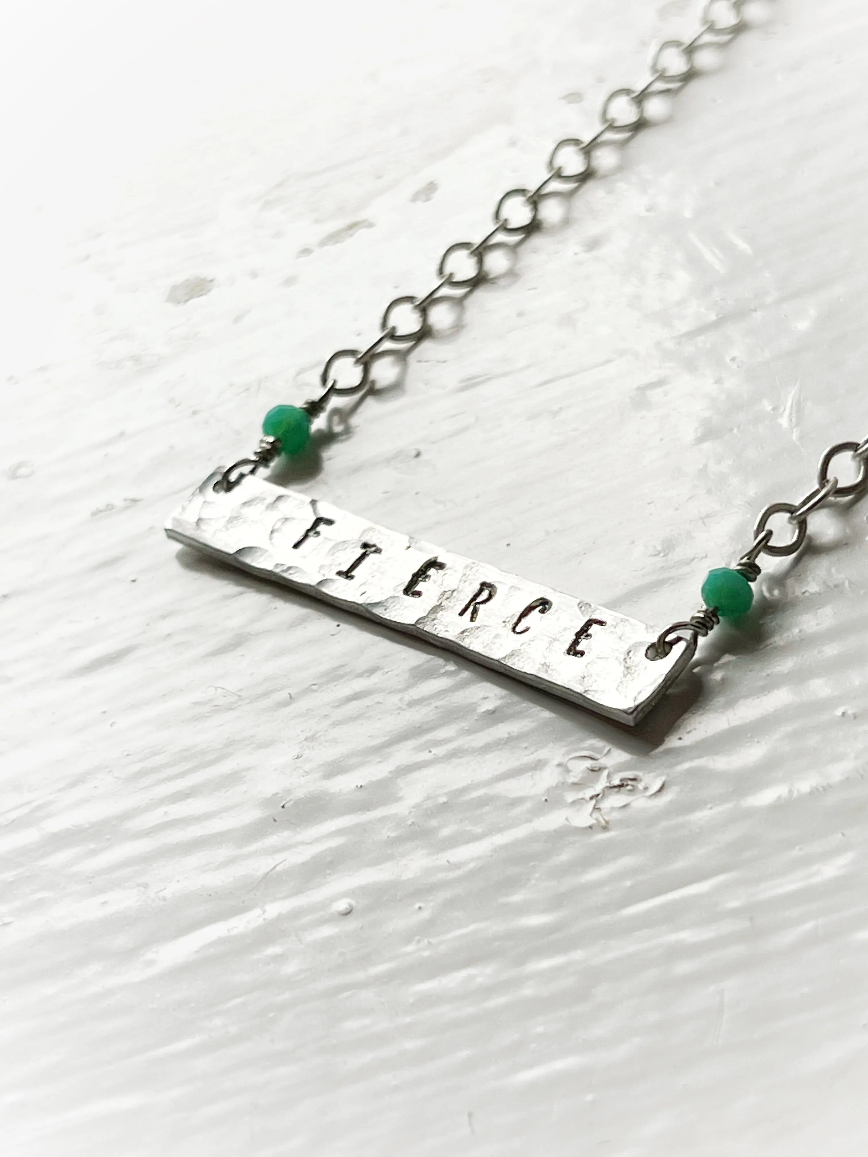 Fierce | Badass | Bitch | Slut | Feminist | Word Necklaces