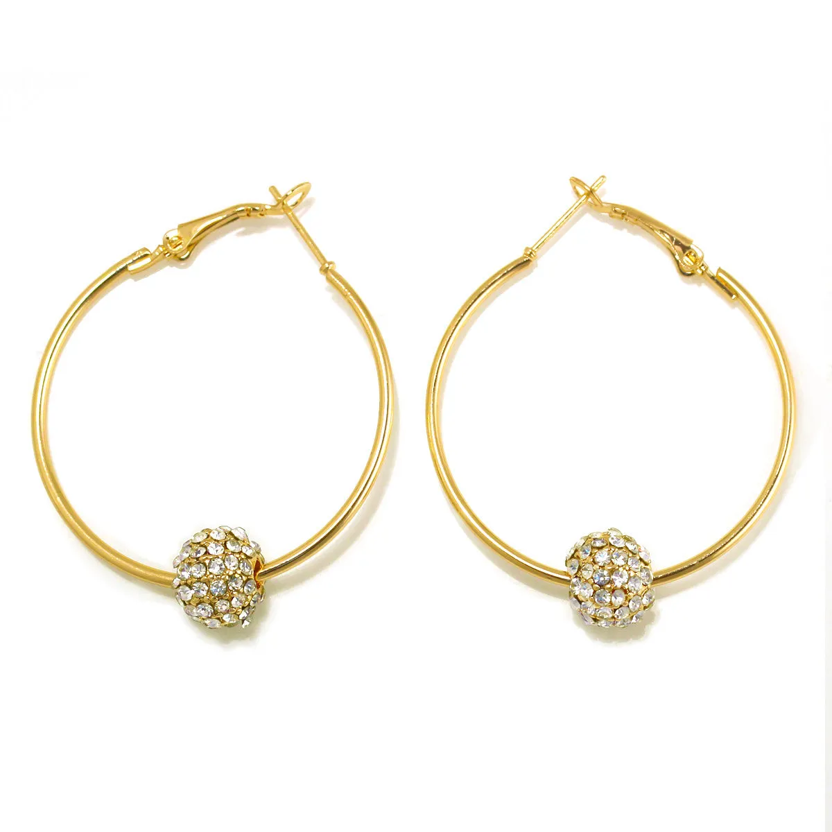 FIREBALL HOOP EARRINGS #ER5483GLD (0805470046486) HF5