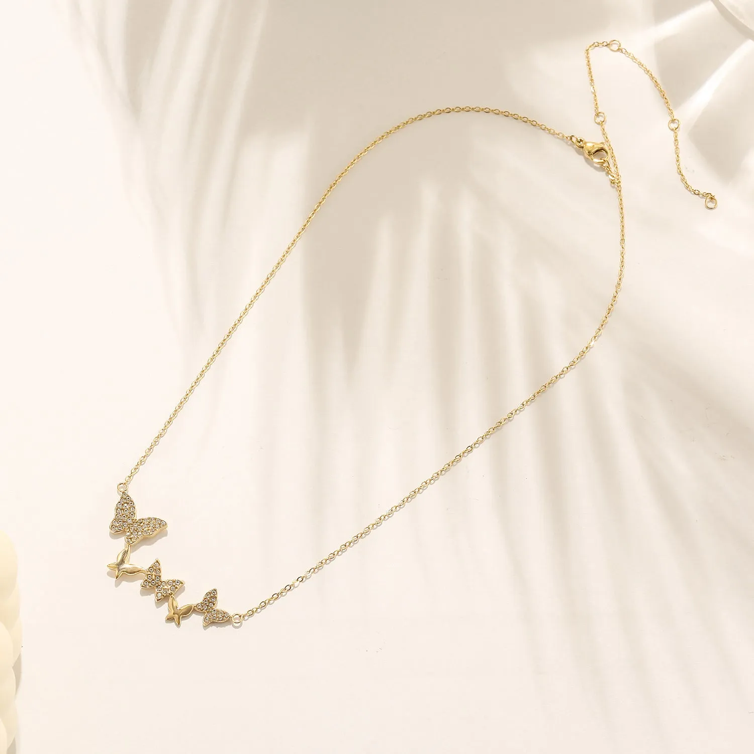 Five butterfly necklaces-NSSN798STGCZD