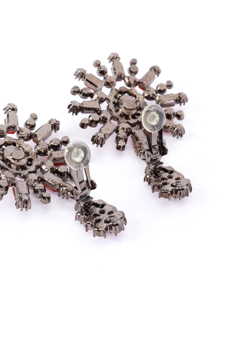 Floral Starburst Drop Earrings