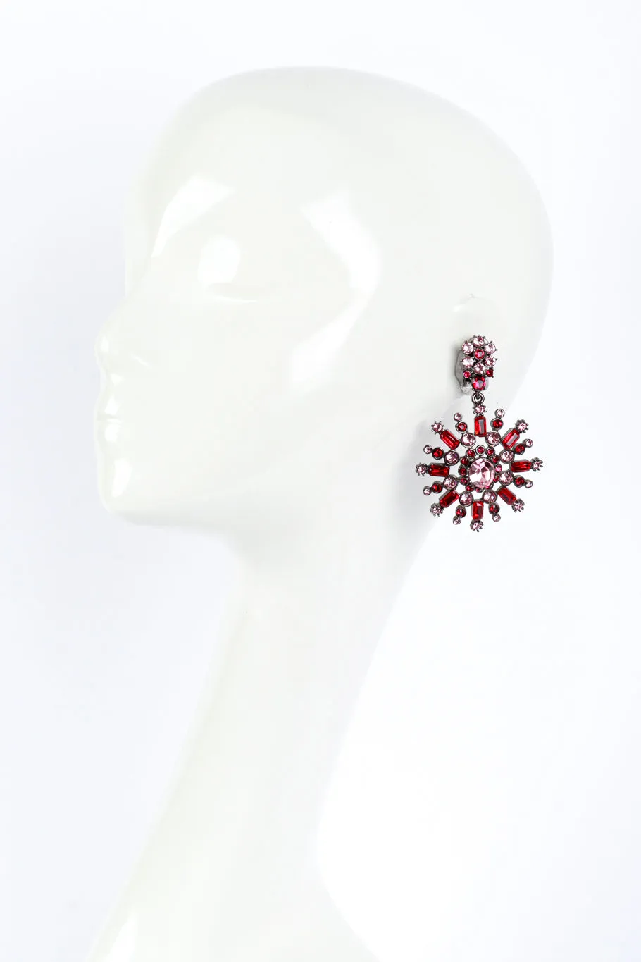 Floral Starburst Drop Earrings