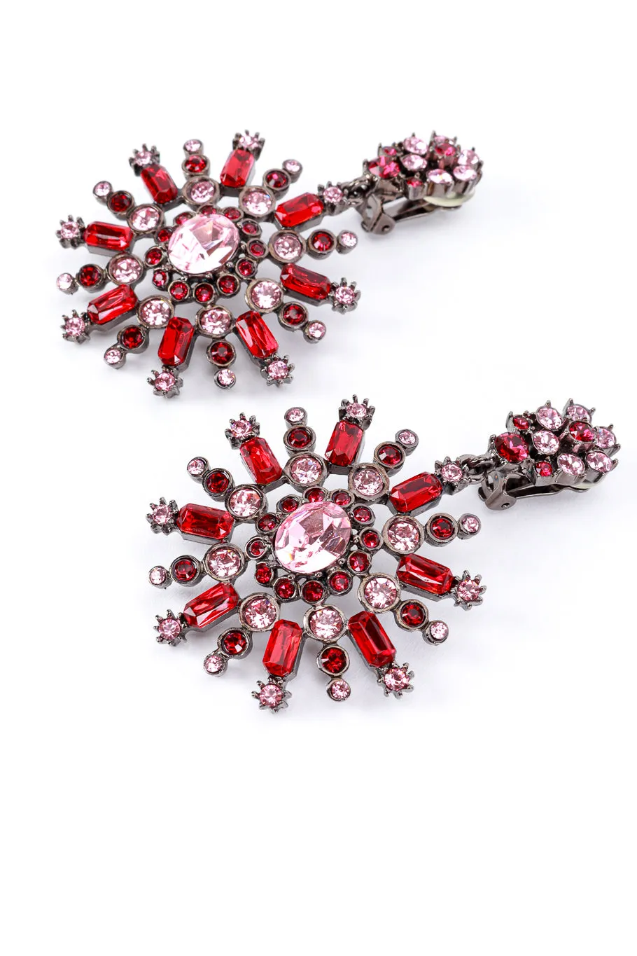 Floral Starburst Drop Earrings