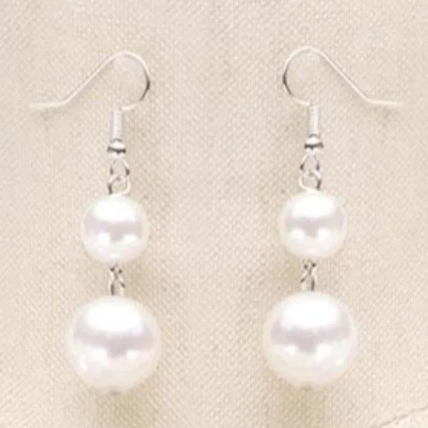 Floral White Collar Crystal Pearl Braid Necklace Set