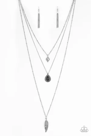 Fly The Coop -Black Necklace