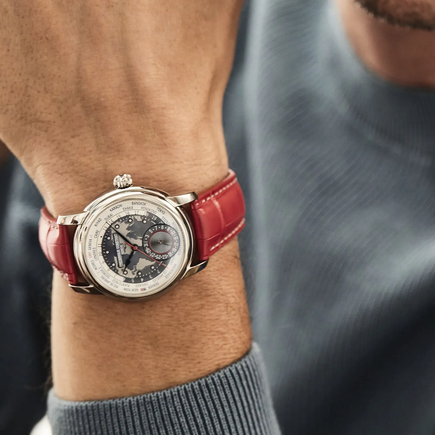 Frederique Constant Classics Worldtimer Manufacture "Summer of 76" Limited Edition Automatic – FC-718USWM4H6