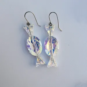FROZEN CRYSTAL OVAL CANDY EARRINGS