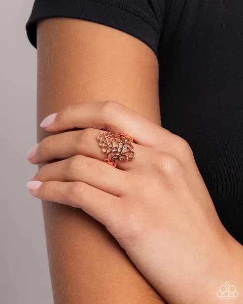 Full-Fledged Filigree - Copper (Shiny)  Ring
