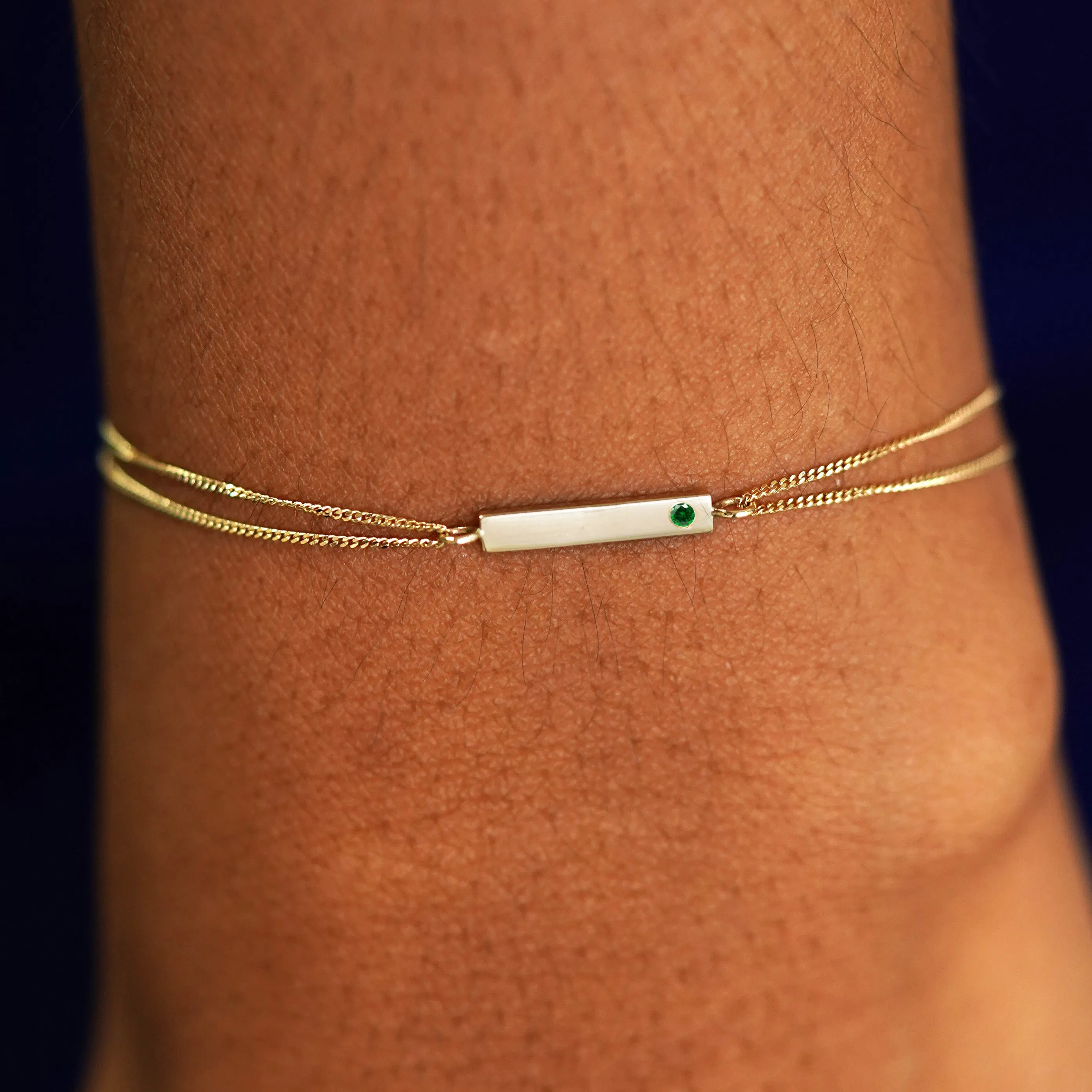 Gemstone Bar Bracelet